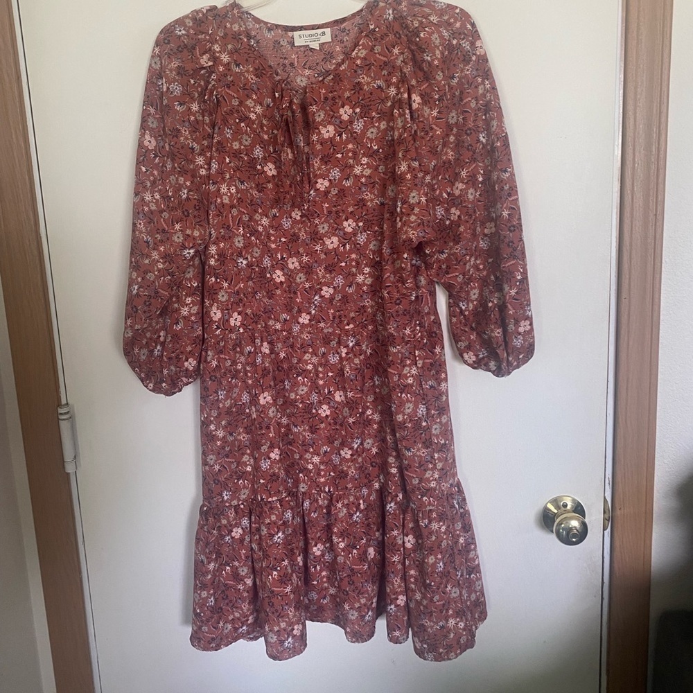 Studio, B, longsleeve, bohemian/cottage, core/Prairie tiered dress
